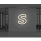 Neon Letter S