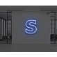 Neon Letter S