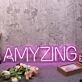 Amyzing Pink Neon Sign