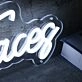 Dolled Faces White Neon Sign