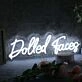 Dolled Faces White Neon Sign
