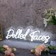 Dolled Faces White Neon Sign