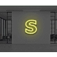 Neon Letter S