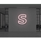 Neon Letter S