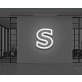 Neon Letter S