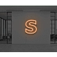 Neon Letter S
