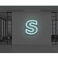 Neon Letter S