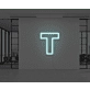 Neon letter T