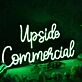 Upside Commercial Green Neon Sign