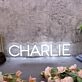 Charlie White Neon Sign