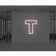 Neon letter T