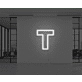 Neon letter T