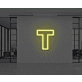 Neon letter T