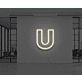 Neon Letter U