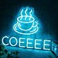 Coffee Blue Custom Neon Sign