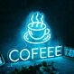 Coffee Blue Custom Neon Sign