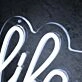 Life Is Beautiful White Custom Neon LED Sign