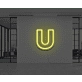Neon Letter U