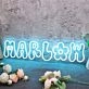 Marlow Blue Neon Sign