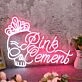 Pink Cemenl Custmo Neon Sign