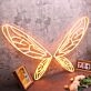 Butterfly Wings Orange Custom Neon Sign