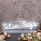 Salon Sage White Neon Sign