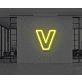 Neon Letter V