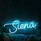 Siena Blue Name Neon Sign