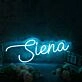 Siena Blue Name Neon Sign