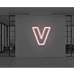 Neon Letter V