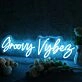 Groovy Vybes Blue Neon Sign