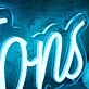Alterations Blue Neon Sign