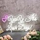 Yay It Is Lash Day White Neon Sign