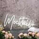Mocktail White Neon Sign