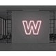 Neon Letter W