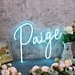 Paige Blue Name Neon Sign