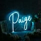 Paige Blue Name Neon Sign
