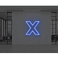 Neon Letter X