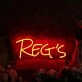 Reg's Red Custom Neon Sign