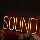 Sound Orange Neon Sign