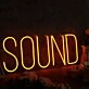 Sound Orange Neon Sign
