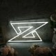 Letter Z White Neon Sign