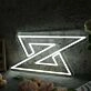 Letter Z White Neon Sign