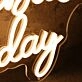 Pickleball Monday Yellow Neon Sign