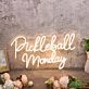 Pickleball Monday Yellow Neon Sign
