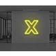 Neon Letter X