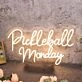 Pickleball Monday Yellow Neon Sign