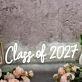 Class Of 2027 White Neon Sign