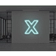 Neon Letter X