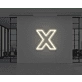 Neon Letter X